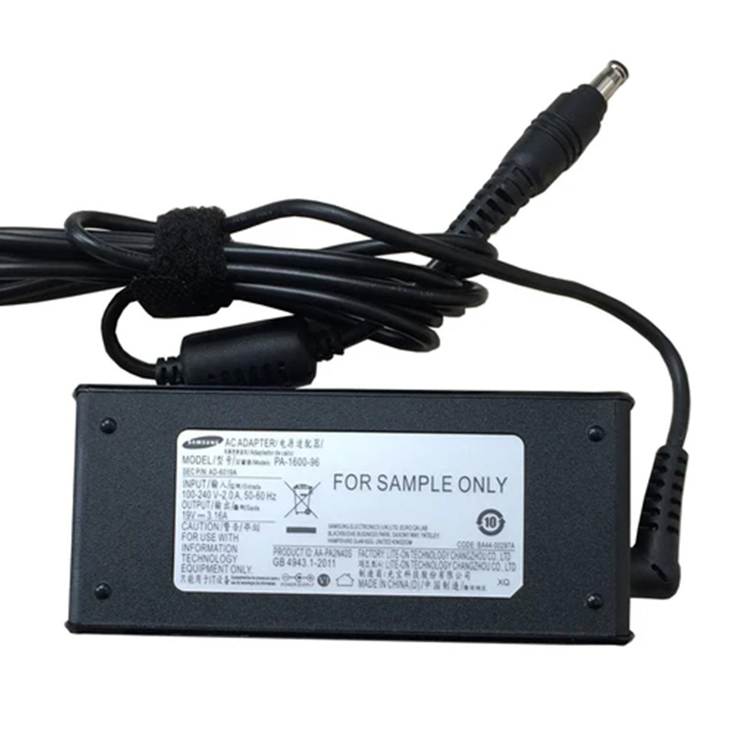 Original Samsung 60W 19V 3.16A Laptop AC Adapter Charger AD-6019B, 5.5*3.0mm